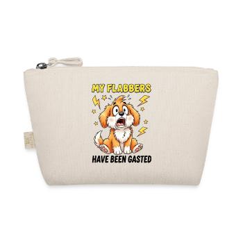 Funny My Flabbers Have Been Gasted Dog Design - Organic Pouch - nature - Front