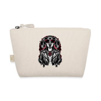 Style de tatouage Rock Dachshund – Streetwear audacieux - Trousse biologique - nature - Devant