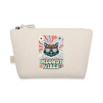 Meowdy Vibes Retro Katze - Bio-Täschchen - Natur - Vorne