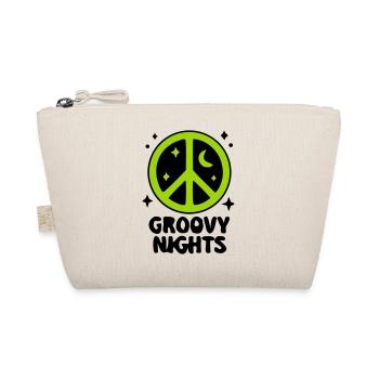 Groovy Peace Zeichen Logo - Bio-Täschchen - Natur - Vorne