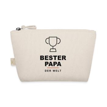 Bester Papa der Welt Trophäe - Bio-Täschchen - Natur - Vorne