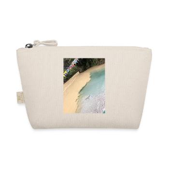 Tropical beach with colorful flags - Organic Pouch - nature - Front