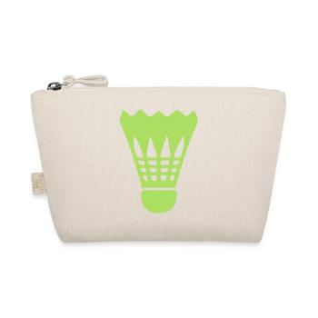 Neon-Shuttlecock Badminton-Design - Bio-Täschchen - Natur - Vorne