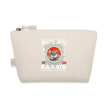 Shito-ryu design with kanji and karateka - Organic Pouch - nature - Front