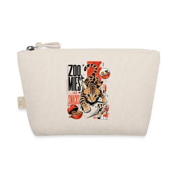 Zoomies & Snacks – Modern Anime Bengal Cat - Organic Pouch - nature - Front