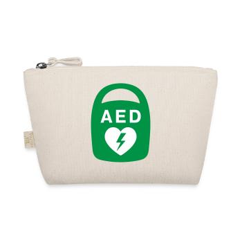 AED Heart Emergency Medical Icon - Organic Pouch - nature - Front