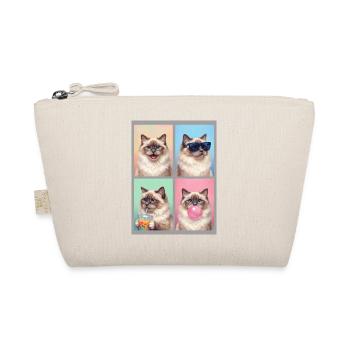 Cats Sacred Birman Cat - Organic Pouch - nature - Front