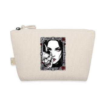 Gothic Mask Portrait - Organic Pouch - nature - Front