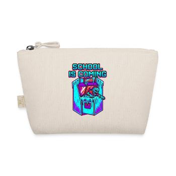 School Is Coming Zombie Pixel Art Arcade - Organic Pouch - nature - Front