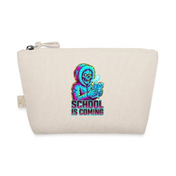 School Is Coming Icy Handheld Console Zombie - Organic Pouch - nature - Front