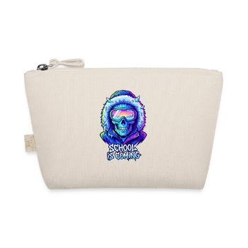 School Is Coming Cyber Skull Winter Parka - Organic Pouch - nature - Front