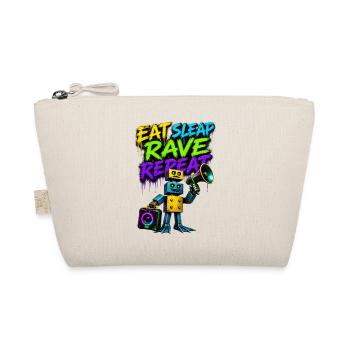 Eat Sleep Rave Repeat Graffiti Robot - Organic Pouch - nature - Front