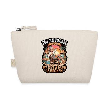 Too Old To Care Club Beach Retirement - Organic Pouch - nature - Front