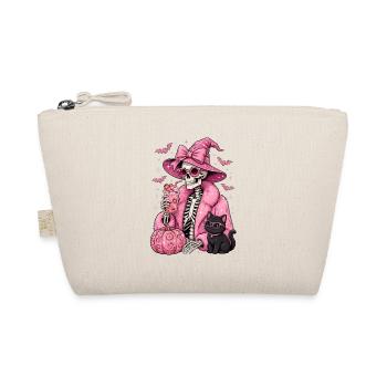 Sorcières : Squelette Glam Rose Halloween - Trousse biologique - nature - Devant