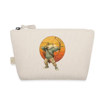  Vintage Bogenschütze-Frösche Bogenschießen - Bio-Täschchen - Natur - Vorne
