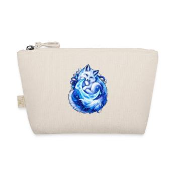 Mondfuchs im blauen Glanz - Bio-Täschchen - Natur - Vorne