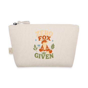 Zero Fox Given – Entspannter Fuchs beim Meditieren - Bio-Täschchen - Natur - Vorne