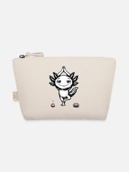 Yoga Axolotl Meditation – Namaste Cute Art - Bio-Täschchen - Natur