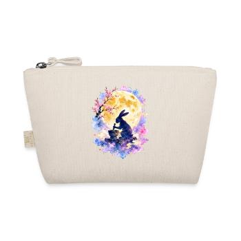 Mondhase Sakura Vollmond - Bio-Täschchen - Natur - Vorne