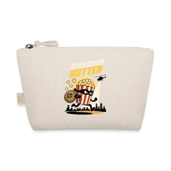 Operation Butter – Lustiger Popcorn Agent - Bio-Täschchen - Natur - Vorne