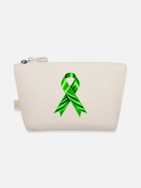 Mental Health Awareness – Hellgrüne Schleife - Bio-Täschchen - Natur
