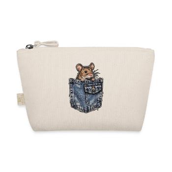 Brusttaschen Maus - Bio-Täschchen - Natur - Vorne