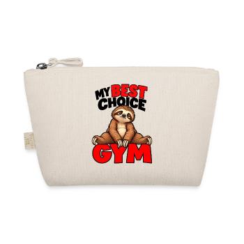 Funny Sloth Gym – Meine beste Wahl - Bio-Täschchen - Natur - Vorne
