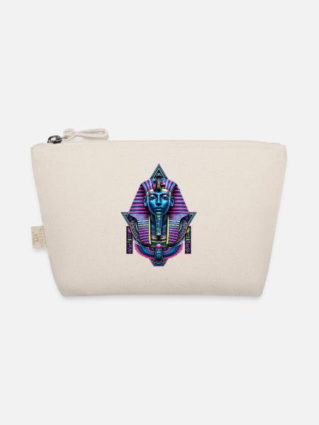 Pharao Neon – Ägypten Pop Art - Bio-Täschchen - Natur