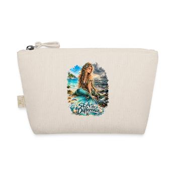Meerjungfrau am Strand – Sea the Difference - Bio-Täschchen - Natur - Vorne