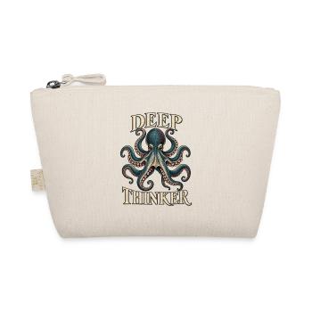 Deep Thinker – Vintage Oktopus - Bio-Täschchen - Natur - Vorne