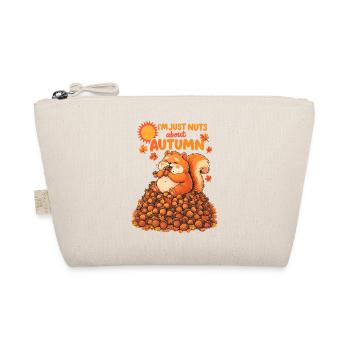 Nuts About Autumn | Dickes Eichhörnchen Design - Bio-Täschchen - Natur - Vorne