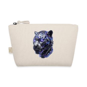 Neon-Tiger Kopf - Bio-Täschchen - Natur - Vorne