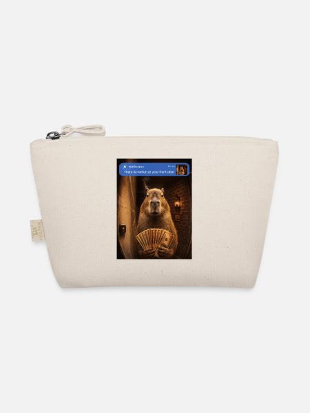 Capybara an deiner Haustür - Bio-Täschchen - Natur