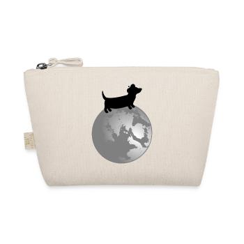 Dachshund Dogs Moon - Bio-Täschchen - Natur - Vorne