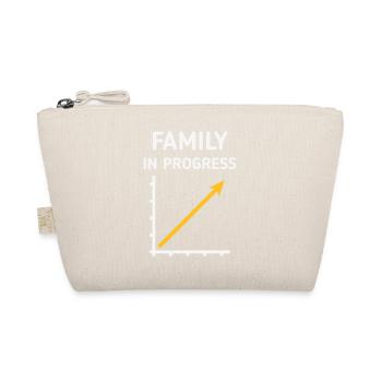 Family In Progress (Schwanger / Eltern / NEG 2C) - Bio-Täschchen - Natur - Vorne