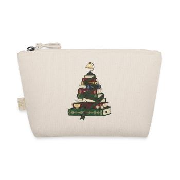 Weihnachtsbaum aus Büchern - Bio-Täschchen - Natur - Vorne