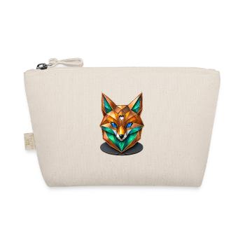 Geometrischer Fuchs Kristall Low Poly Design - Bio-Täschchen - Natur - Vorne