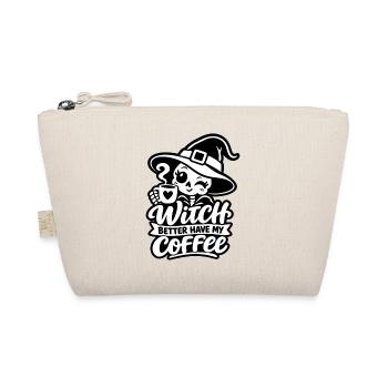 Witch Better Have My Coffee – Halloween Hexe (B/W) - Bio-Täschchen - Natur - Vorne