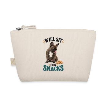Französische Bulldogge Will Sit For Snacks - Bio-Täschchen - Natur - Vorne