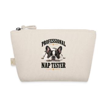 Professional Nap Tester Französische Bulldogge - Bio-Täschchen - Natur - Vorne