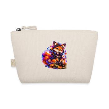 Neon-Fuchs – Gamer im Herbstmodus - Bio-Täschchen - Natur - Vorne