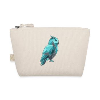 Poly Stil Eule - Bio-Täschchen - Natur - Vorne