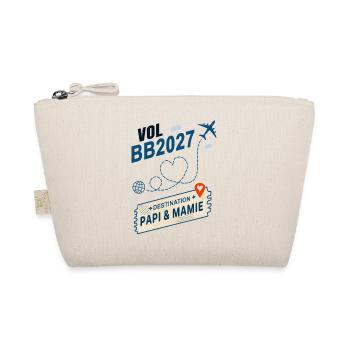 Flug BB2027 Ziel Opa und Großmutter - Bio-Täschchen - Natur - Vorne