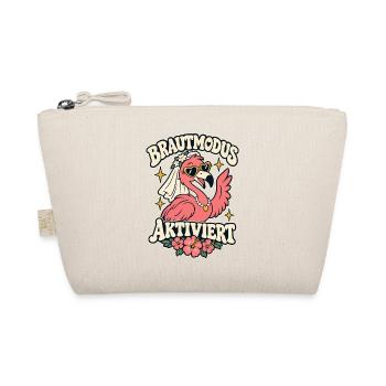 Brautmodus aktiviert – Flamingo JGA Braut - Bio-Täschchen - Natur - Vorne