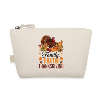 Thanksgiving-Familie Glaubenstruthahn - Bio-Täschchen - Natur - Vorne