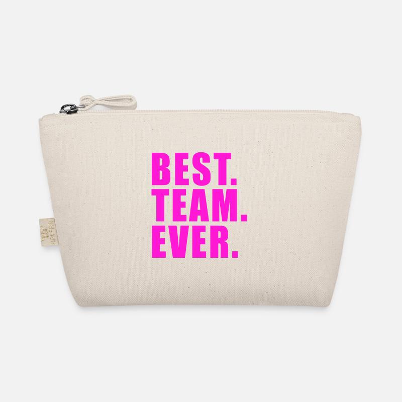 BEST TEAM EVER GESCHENK WORK GRUPPE VEREIN GROUP - Bio-Täschchen - Natur
