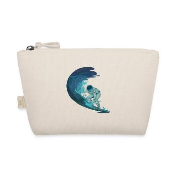 ASTRONAUT WELTALL SURFER SURF SURFING SURFEN MOTIV - Bio-Täschchen - Natur - Vorne
