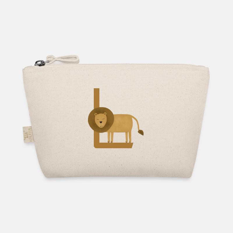 L - LÖWE - ABC, Alphabet, Buchstabe, Tier, Name Bio-Täschchen