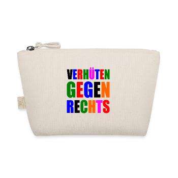 verhüten gegen rechts - Bio-Täschchen - Natur - Vorne