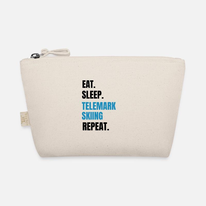 Telemark Skiing | Telemark Skier Gift Organic Pouch